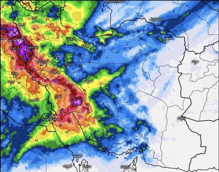 پیش بینی هواشناسی | صدور هشدار نارنجی برای ۲۰ استان