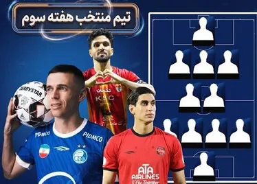 تیم منتخب هفته سوم لیگ برتر فوتبال معرفی شد
